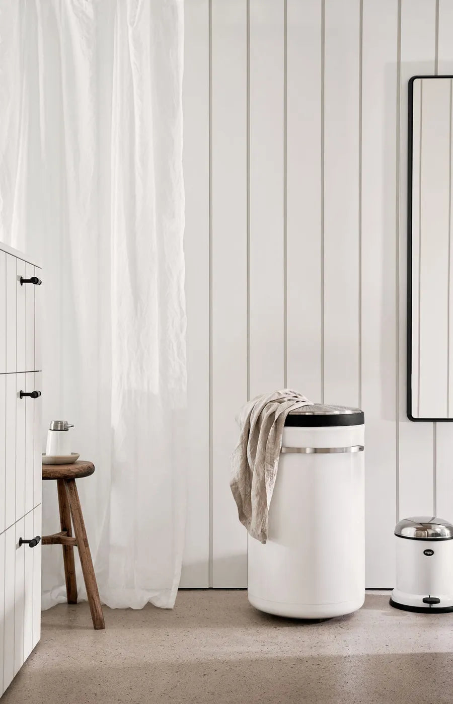 Vasketøjskurv, hvid fra Vipp