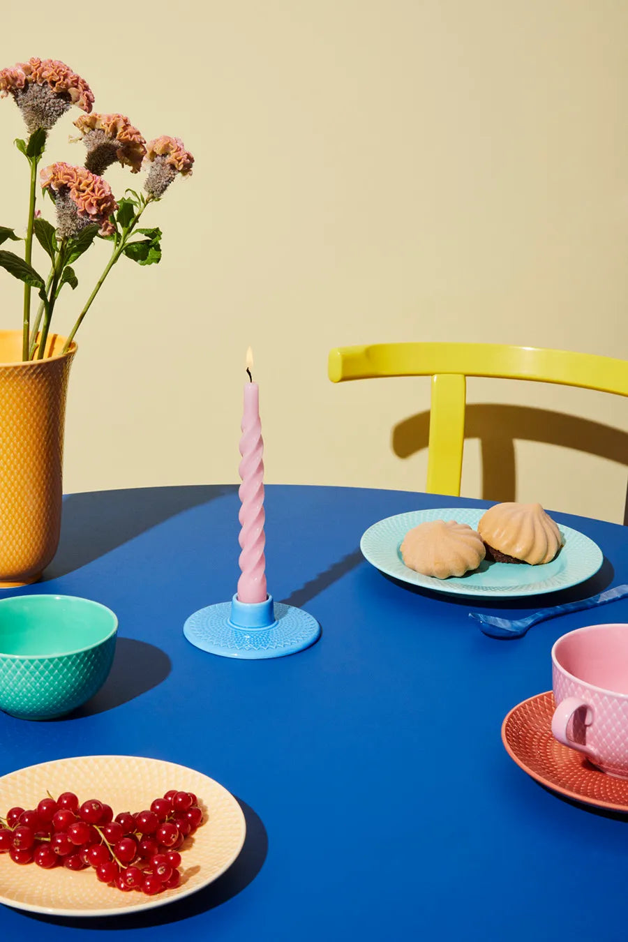 Rhombe Kronelysestage fra Lyngby Porcelæn - 2 - Jacobsen Plus