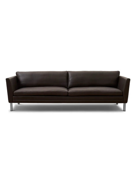MH2301 Sofa, gefion læder fra Mogens Hansen - Mørkebrun / 4 pers. - Jacobsen Plus