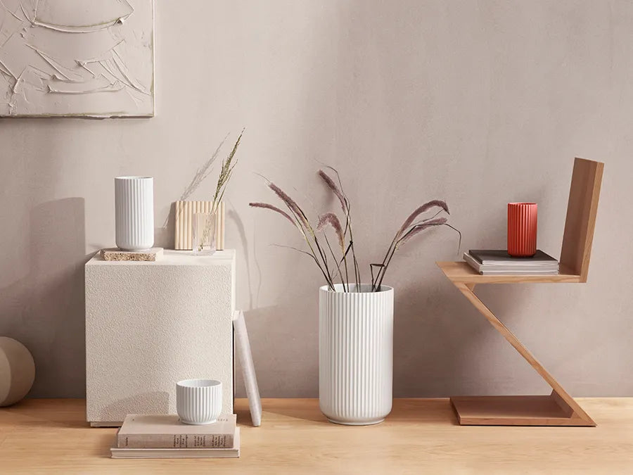 Lyngbyvasen i rød, H15,5 cm fra Lyngby Porcelæn - 2 - Jacobsen Plus