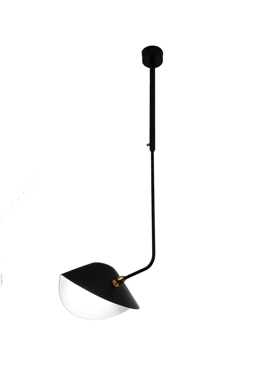 Ceiling Lamp Bookshelves Curved af Serge Mouille - 1 - Jacobsen Plus