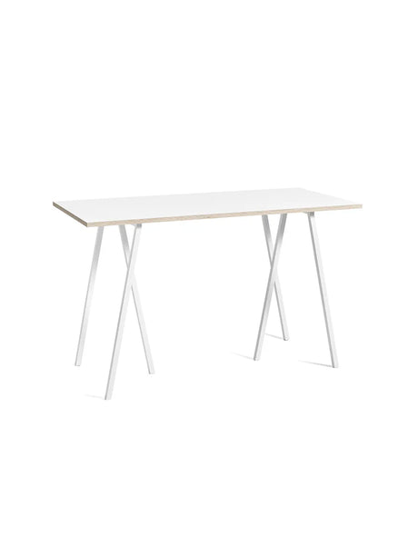 Loop Stand High Table fra Hay - Hvid laminat / Pulverlakeret stål - hvid / L:160 x D:77,5 x H:97cm - Jacobsen Plus