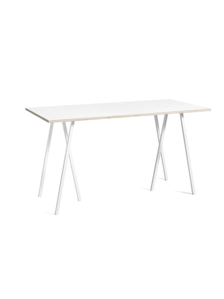 Loop Stand High Table fra Hay - Hvid laminat / Pulverlakeret stål - hvid / L:180 x D:87,5 x H:97cm - Jacobsen Plus