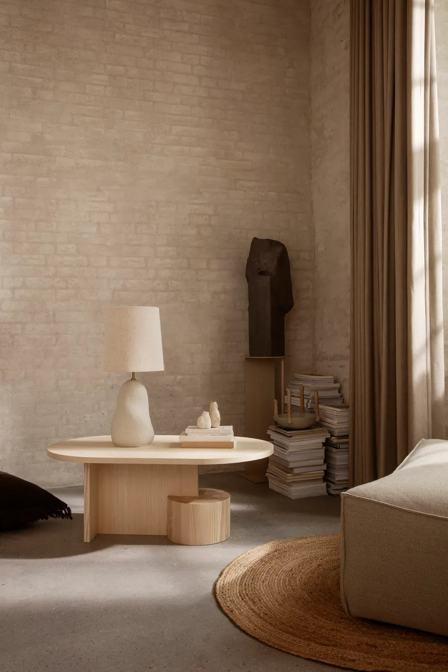 Eternal Round Jute Rug - Natural fra Ferm Living - 2 - Jacobsen Plus