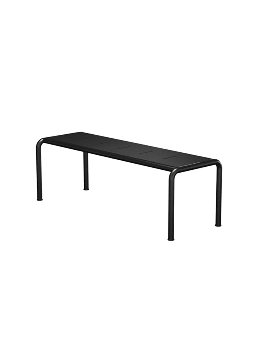 Avanti Bench, Medium fra Houe - SORT STÅL STEL - SORT ALUMINIUM BORDPLADE - Jacobsen Plus