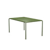 OLIVENGRØN STÅL STEL - GRØN ALUMINIUM BORDPLADE