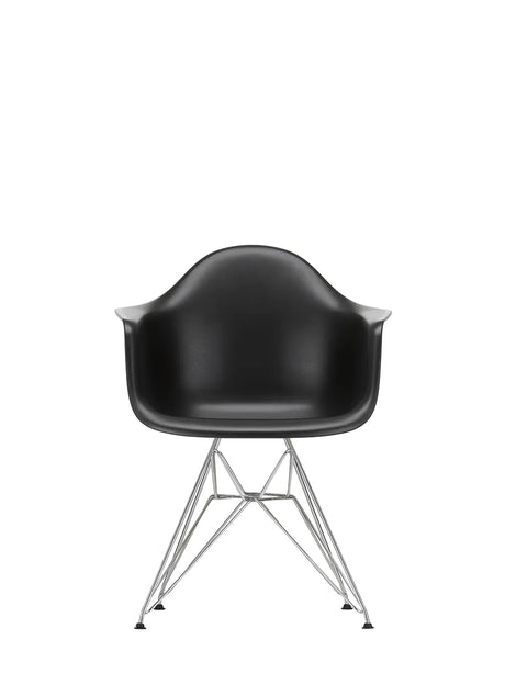 Eames Plastic Armchair DAR, forkromet fra Vitra - Deep black - Jacobsen Plus