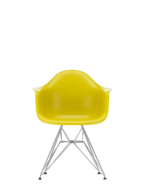 Eames Plastic Armchair DAR, forkromet fra Vitra - Mustard - Jacobsen Plus