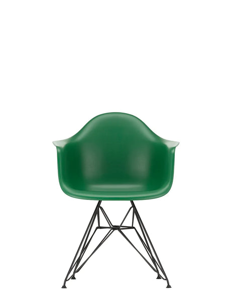 Eames Plastic Armchair DAR, sort pulverlakering fra Vitra - Emerald - Jacobsen Plus