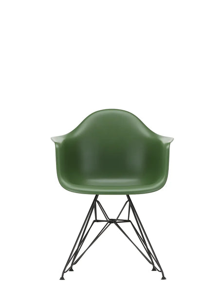 Eames Plastic Armchair DAR, sort pulverlakering fra Vitra - Forest - Jacobsen Plus