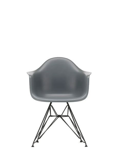 Eames Plastic Armchair DAR, sort pulverlakering fra Vitra - Granite grey - Jacobsen Plus
