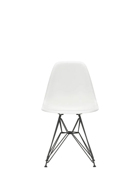 Eames Plastic Side Chair DSR, sort pulverlakeret fra Vitra - White - Jacobsen Plus