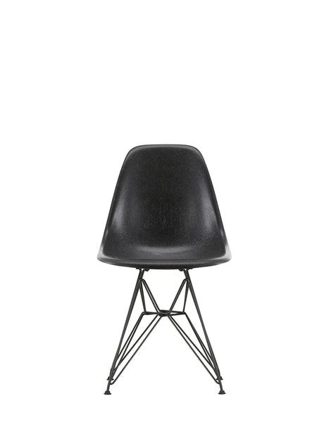 Eames Fiberglass Chair DSR, sortlakeret fra Vitra - Eames Elephant Hide Grey - Jacobsen Plus