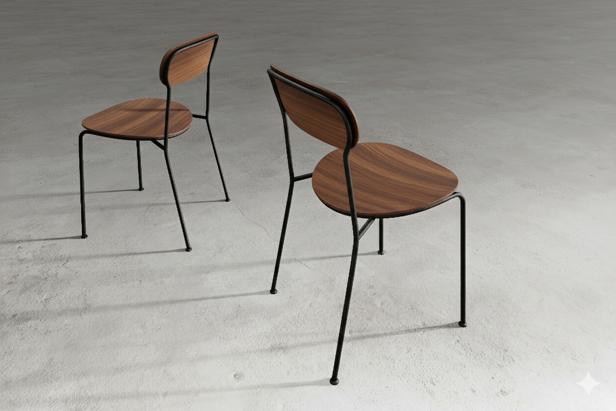 Stack spisestol i valnød fra Stellar Works - 2 - Jacobsen Plus