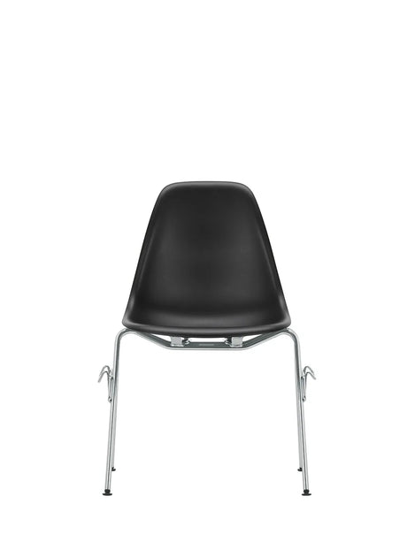 Eames Plastic Side Chair DSS, stabelbar fra Vitra - Deep black - Jacobsen Plus