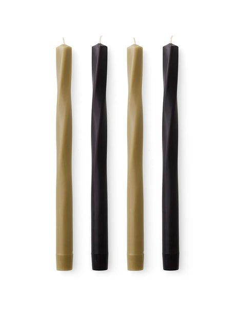 Twist Tapered Lys, sæt á 4 stk. fra Audo Copenhagen - Neutral - Jacobsen Plus