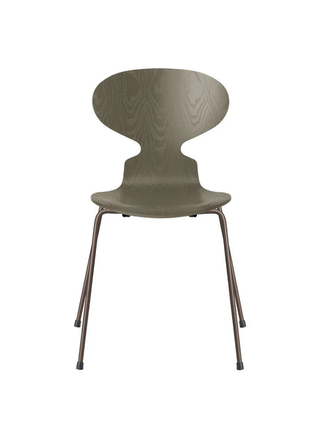 3101 Myren Stol i farvet ask af Arne Jacobsen - Olive Green / Brown Bronze - Jacobsen Plus