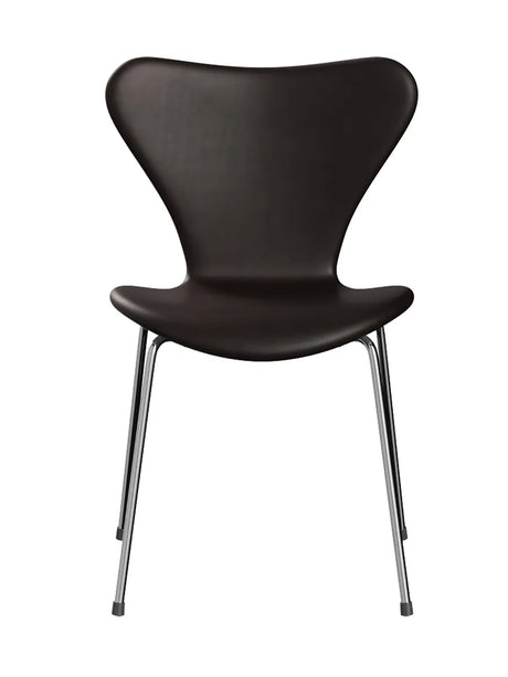 3107 Serie 7, fuldpolstret af Arne Jacobsen - Grace læder / Mørk-brun - Jacobsen Plus