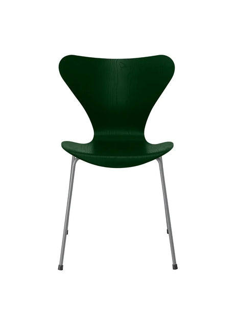 3107 Serie 7 stol i farvet ask af Arne Jacobsen - Evergreen / Silver Grey - Jacobsen Plus