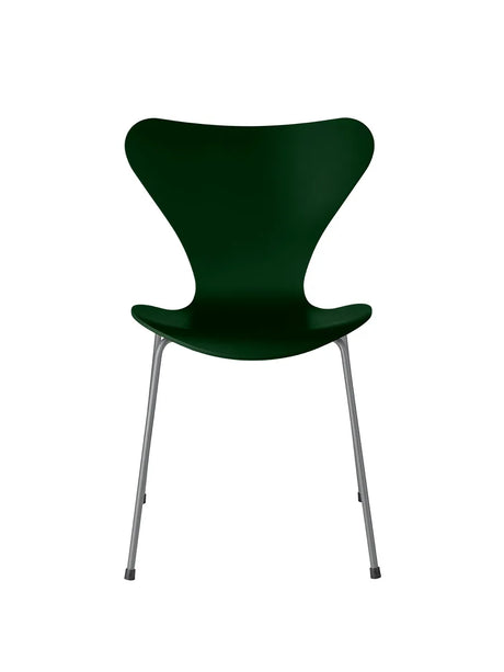 3107 Serie 7 stol lakeret af Arne Jacobsen - Evergreen / Silver Grey - Jacobsen Plus