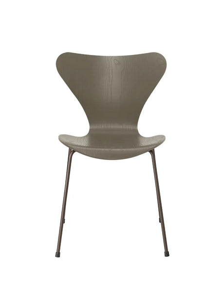3107 Serie 7 stol i farvet ask af Arne Jacobsen - Olive Green / Brown Bronze - Jacobsen Plus
