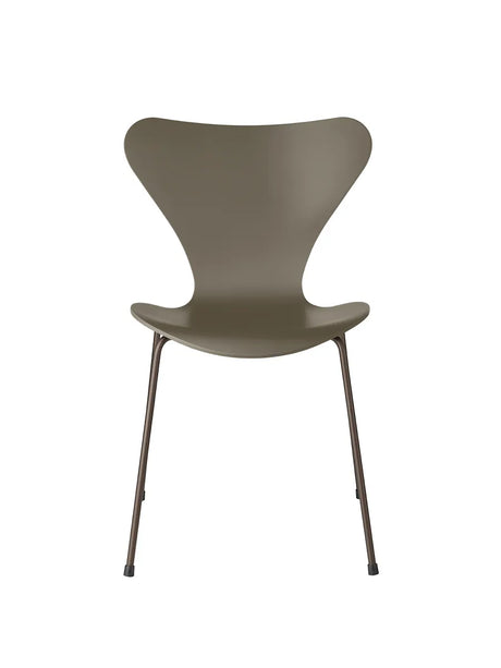 3107 Serie 7 stol lakeret af Arne Jacobsen - Olive Green / Brown Bronze - Jacobsen Plus