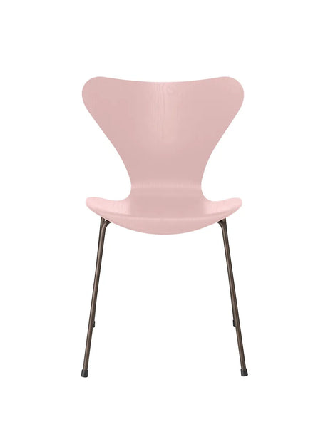 3107 Serie 7 stol i farvet ask af Arne Jacobsen - Pale Rose / Brown Bronze - Jacobsen Plus