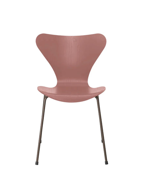 3107 Serie 7 stol i farvet ask af Arne Jacobsen - Wild Rose / Brown Bronze - Jacobsen Plus