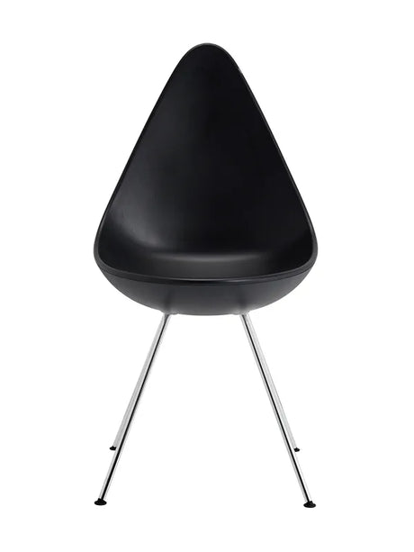 3110 Dråben af Arne Jacobsen - Plast / Sort / Krom - Jacobsen Plus