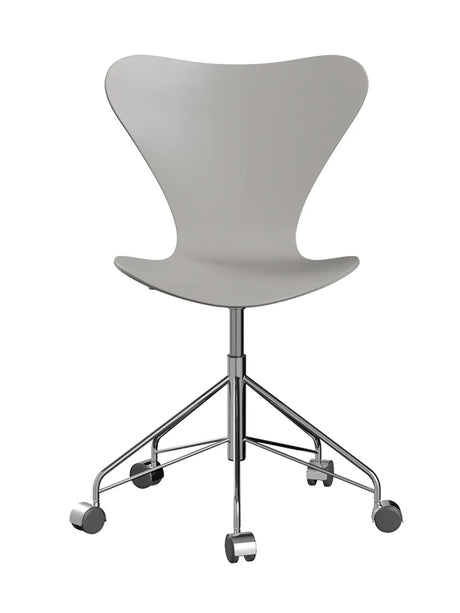 3117 Serie 7 Kontorstol af Arne Jacobsen - Uden polstring / Lakeret / Nine grey - Jacobsen Plus