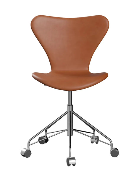 3117 Serie 7 Kontorstol af Arne Jacobsen - Fuldpolstret / Grace læder / Valnød - Jacobsen Plus