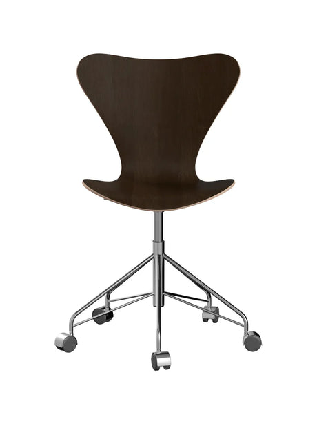 3117 Serie 7 Kontorstol af Arne Jacobsen - Uden polstring / Mørkbejdset / Ingen farve - Jacobsen Plus