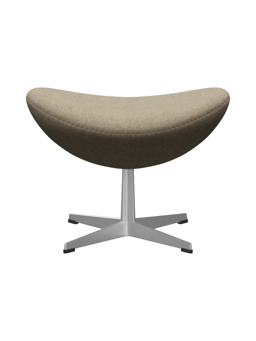 3127 Fodskammel til Ægget af Arne Jacobsen stofgr. 2 - Divina Melange / 237 Grey Sand - Jacobsen Plus