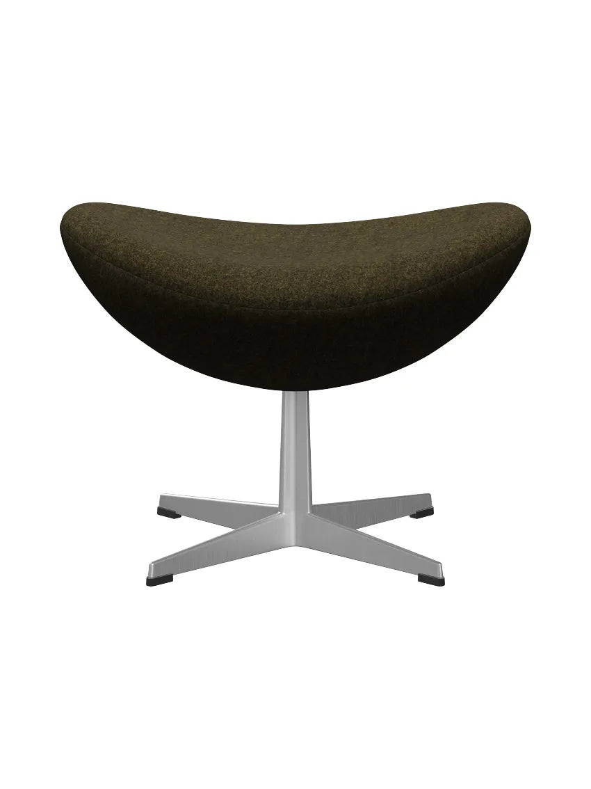 3127 Fodskammel til Ægget af Arne Jacobsen stofgr. 2 - Divina Melange / 467 Dusty Olive - Jacobsen Plus