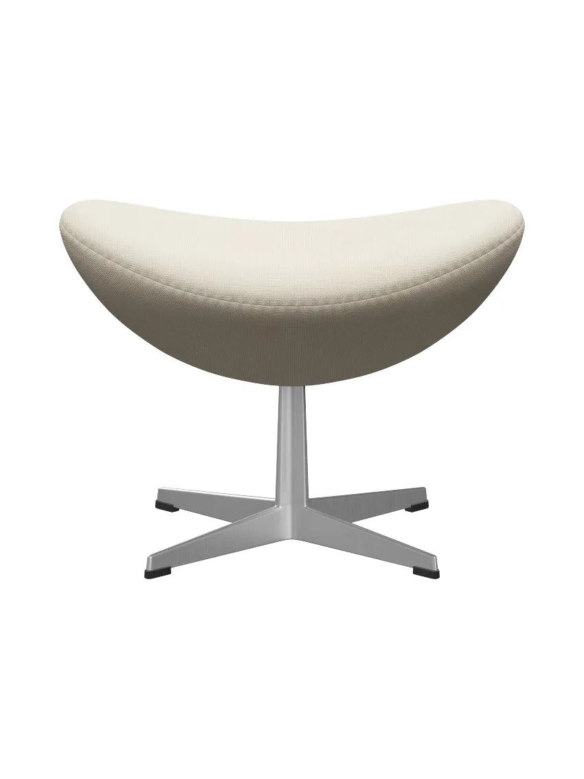 3127 Fodskammel til Ægget af Arne Jacobsen stofgr. 2 - Hallingdal / 100 Off white - Jacobsen Plus