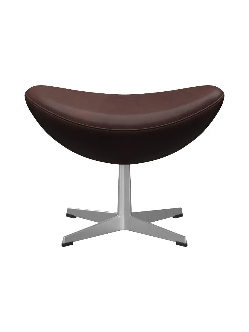 3127 Fodskammel til Ægget af Arne Jacobsen læder