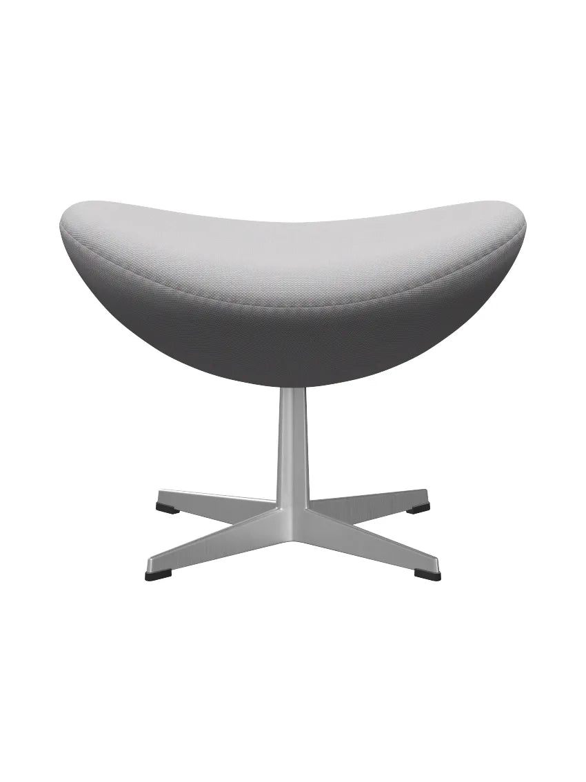 3127 Fodskammel til Ægget af Arne Jacobsen stofgr. 2 - Steelcut Trio / 105 White & light grey - Jacobsen Plus