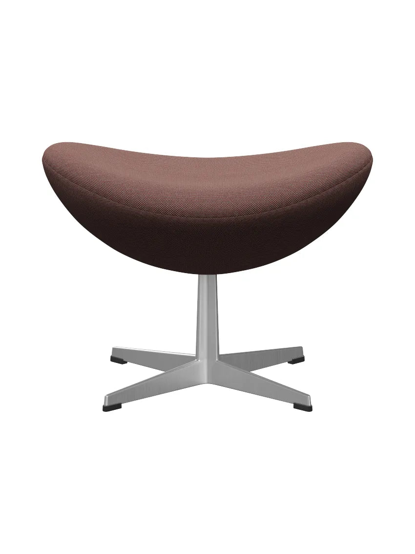 3127 Fodskammel til Ægget af Arne Jacobsen stofgr. 2 - Steelcut Trio / 645 Light brown & red-green - Jacobsen Plus