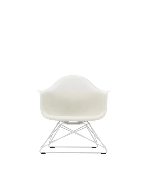 Eames Plastic Armchair LAR, hvidlakeret fra Vitra - Pebble - Jacobsen Plus