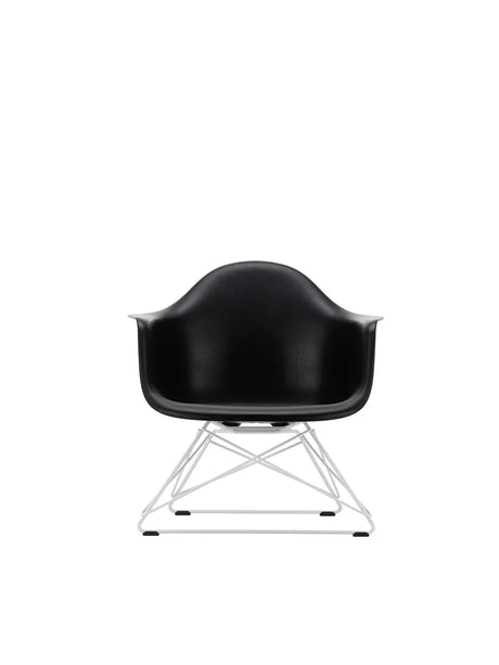 Eames Plastic Armchair LAR, hvidlakeret fra Vitra - Deep black - Jacobsen Plus