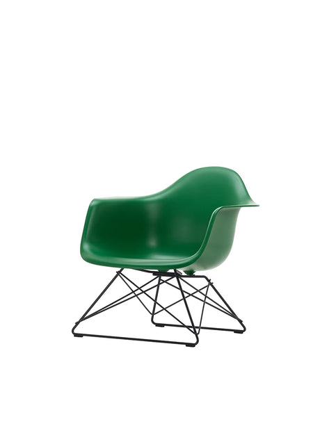Eames Plastic Armchair LAR, sortlakeret fra Vitra - Emerald - Jacobsen Plus