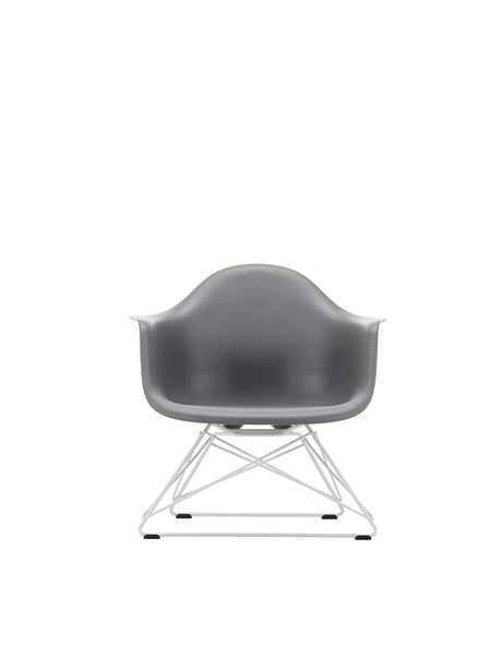 Eames Plastic Armchair LAR, hvidlakeret fra Vitra - Granite grey - Jacobsen Plus