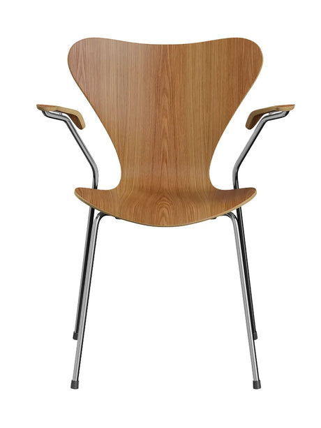 3207 Serie 7 Armstol af Arne Jacobsen - Uden polstring / Elm / Ingen farve - Jacobsen Plus