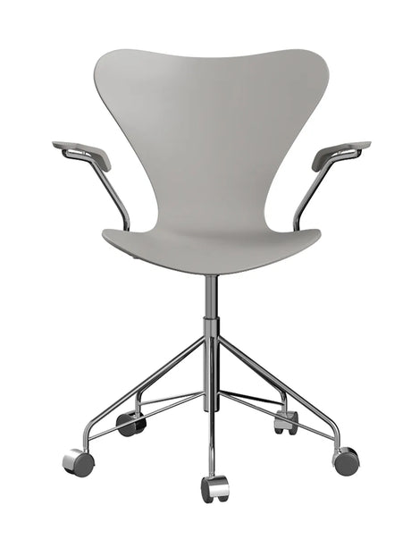 3217 Serie 7 Kontorstol af Arne Jacobsen - Uden polstring / Lakeret / Nine grey - Jacobsen Plus