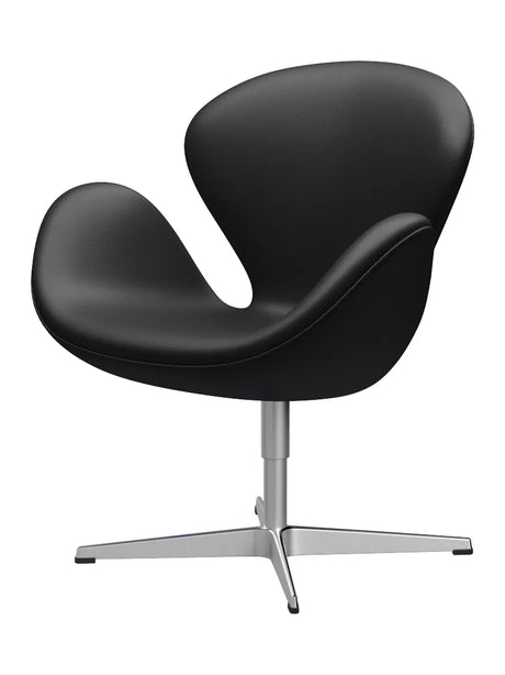 3320 Svanen i læder af Arne Jacobsen - Aura læder / Sort/brun - Jacobsen Plus