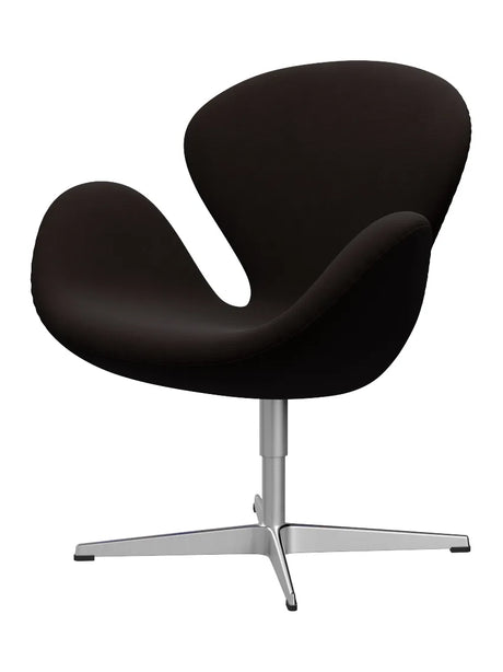 3320 Svanen i stof (prisgruppe 1) af Arne Jacobsen - Fame / 61044 Mørk Brun - Jacobsen Plus