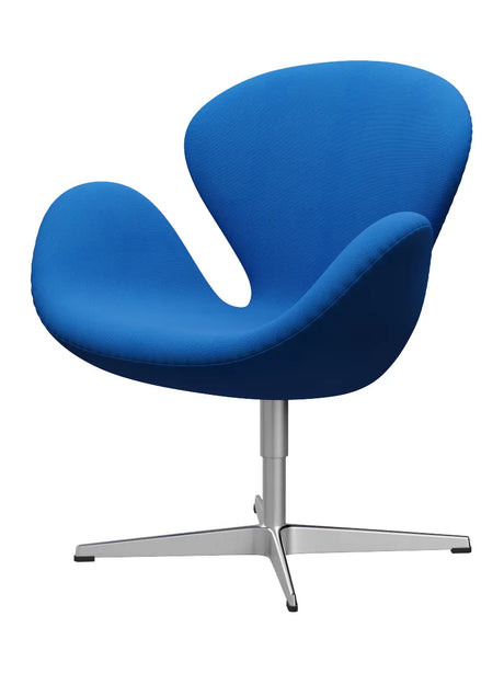 3320 Svanen i stof (prisgruppe 1) af Arne Jacobsen - Fame / 66131 Ocean Blue - Jacobsen Plus