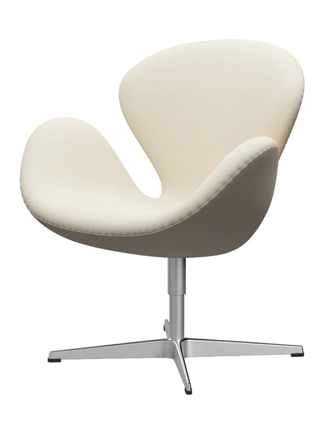 3320 Svanen i stof (prisgruppe 2) af Arne Jacobsen - Hallingdal / 100 Off white - Jacobsen Plus