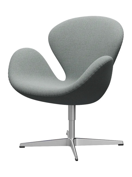 3320 Svanen i stof (prisgruppe 2) af Arne Jacobsen - Re-wool / 828 pale aqua/natural - Jacobsen Plus