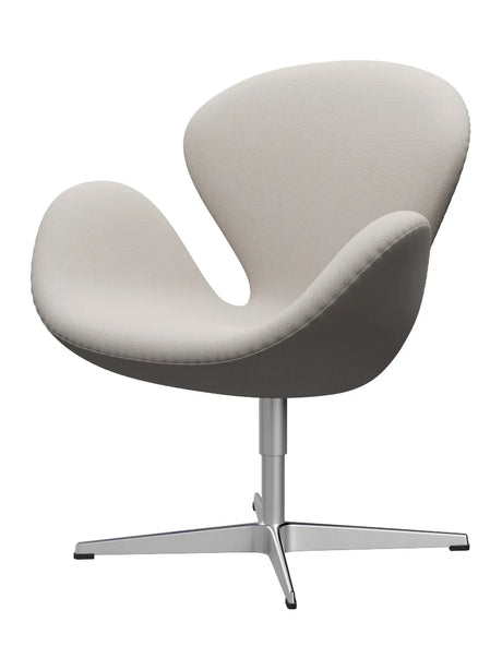 3320 Svanen i stof (prisgruppe 2) af Arne Jacobsen - Steelcut / 220 Off white - Jacobsen Plus